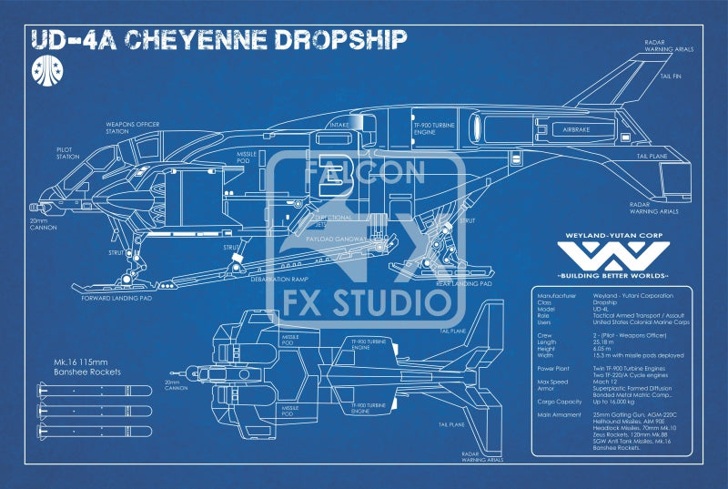 Aliens Dropship Art